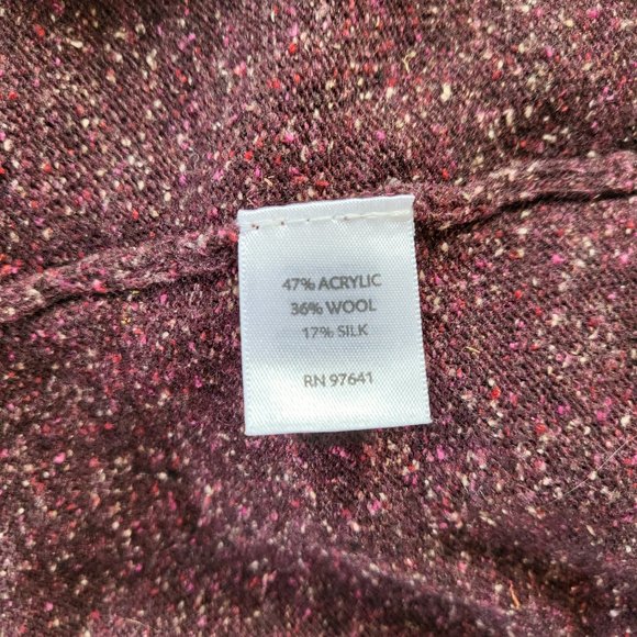 J. Jill Wool Blend Cardigan Sweater Mauve/ Plum Size X-Large - Picture 11 of 12